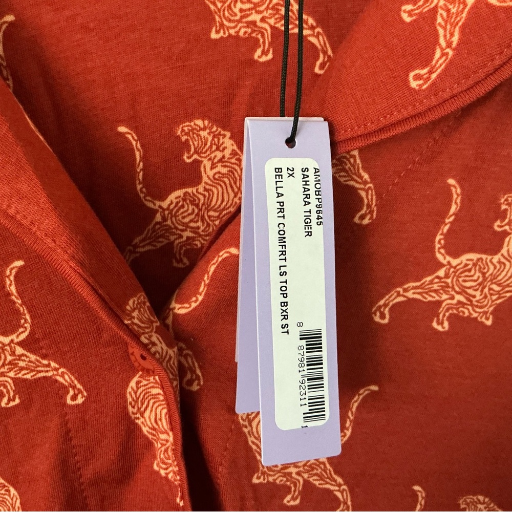 Universal Thread Rust Animal Print Pajama Set - Picture 4 of 4